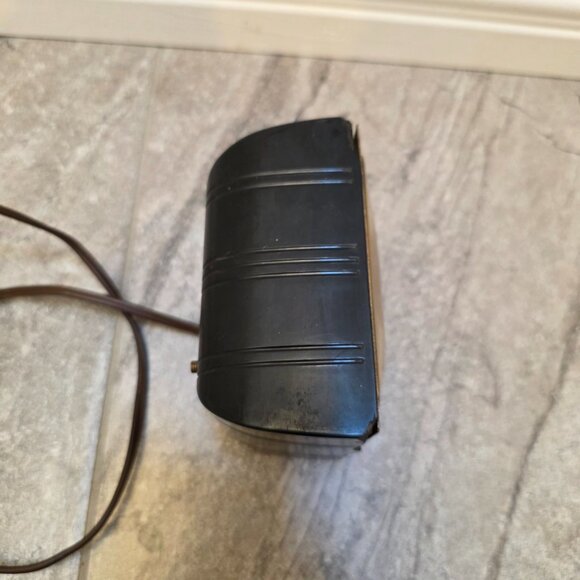 Vintage Art Deco Telechron Black Bakelite Electric Alarm Clock Model CF769 Works - Picture 8 of 14